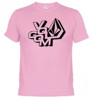 Camiseta Volcom Rosa/Negra