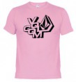Camiseta Volcom Rosa/Negra